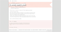 Desktop Screenshot of elainehartless.com